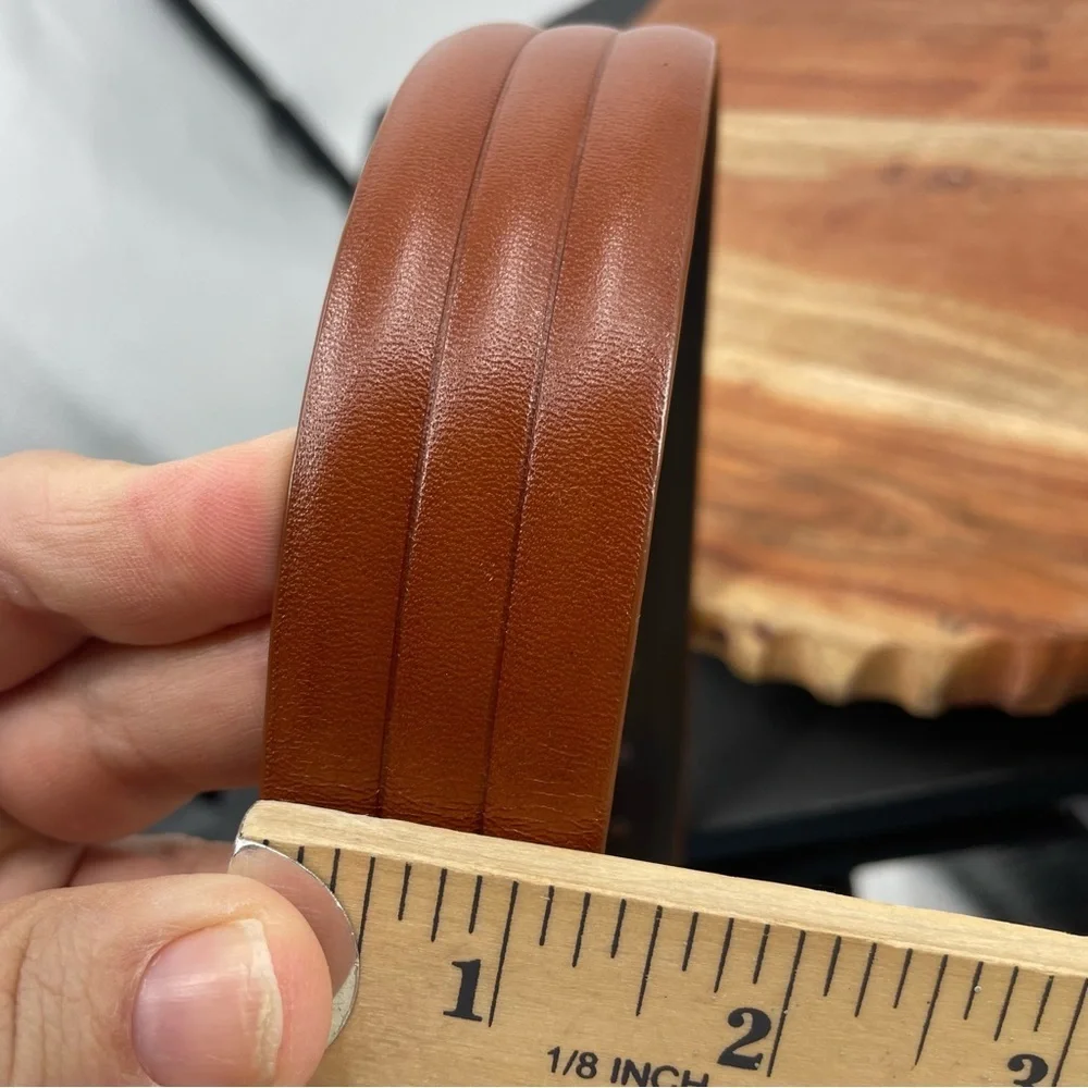 Johnston and Murphy Brown‎ Leather Belt Sz 36